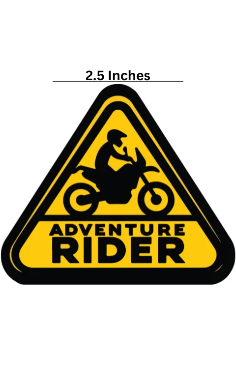Adventure Rider Universal Sticker | Printed In Premium Gloss Vinyl FPF(Fade Protection Film), Water Proof, Precut Sticker, Pack Of 1